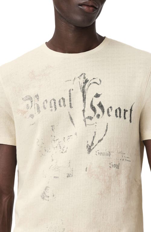 John Varvatos Regal Hear Organic Cotton Graphic T-shirt In Neutral