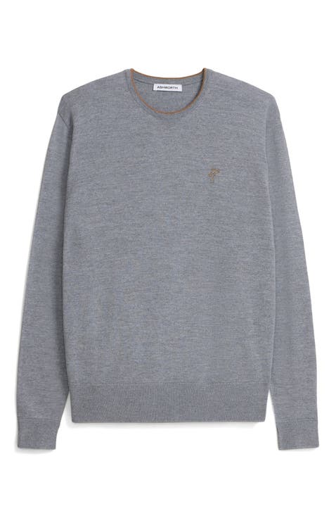 Extrafine Merino Tipped Crewneck
