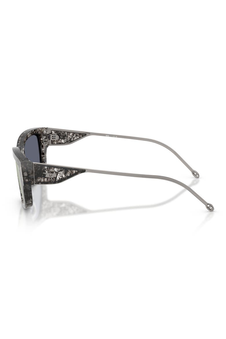 DL2002MU Geck-D 56mm Rectangular Sunglasses, Alternate, color, HAVANA / VIOLET / EMERALD