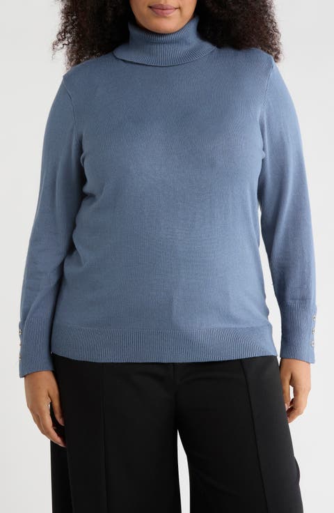 Essential Fine Gauge Turtleneck Sweater (Plus)