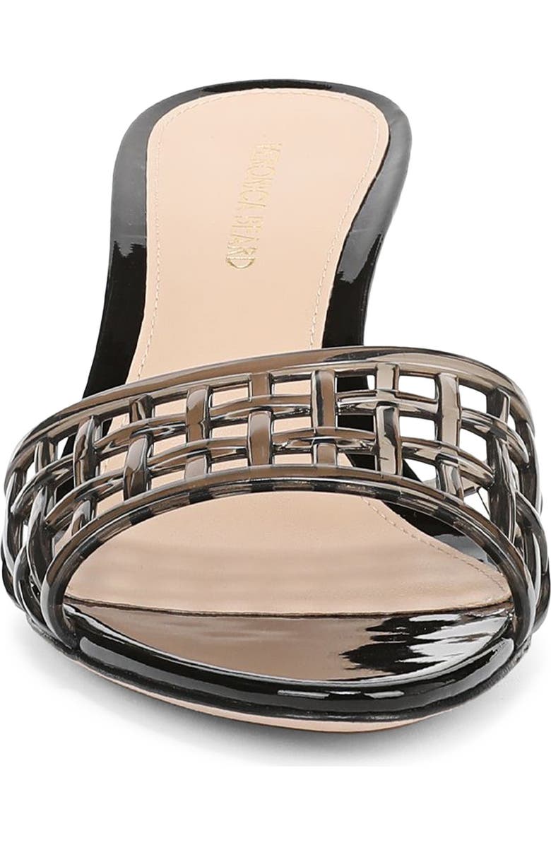 Veronica Beard Tia Jelly Slide Sandal, Alternate, color, Smoke/ Black