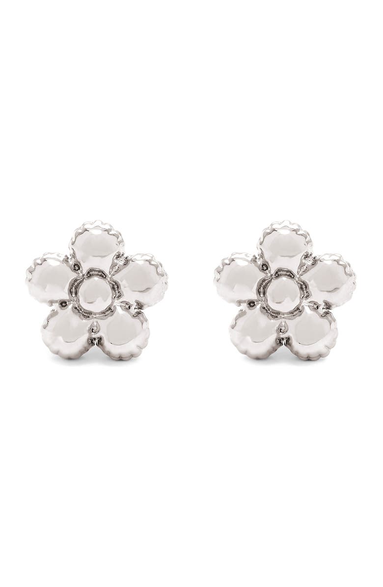 Marc Jacobs Daisy Balloon Stud Earrings, Main, color, Silver