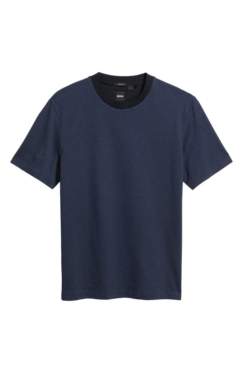 BOSS Thompson Cotton T-Shirt, Alternate, color, Dark Blue
