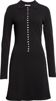 Sandy Liang Lori Long Sleeve Knit Dress