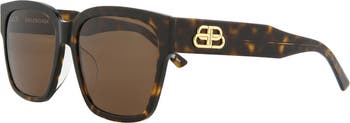 56mm Square Sunglasses