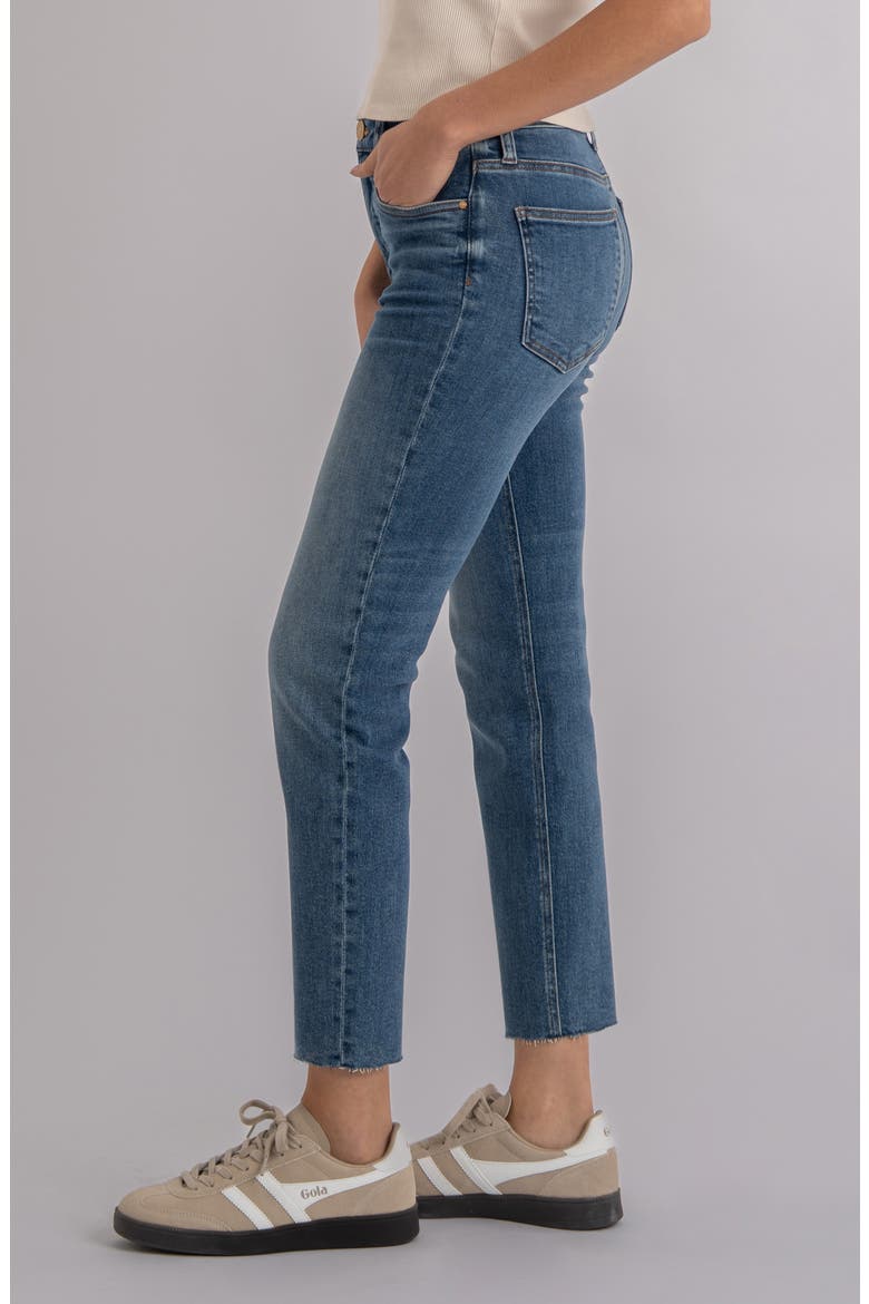 Rachael Raw Hem High Waist Crop Mom Jeans, Alternate, color, FAITHFUL