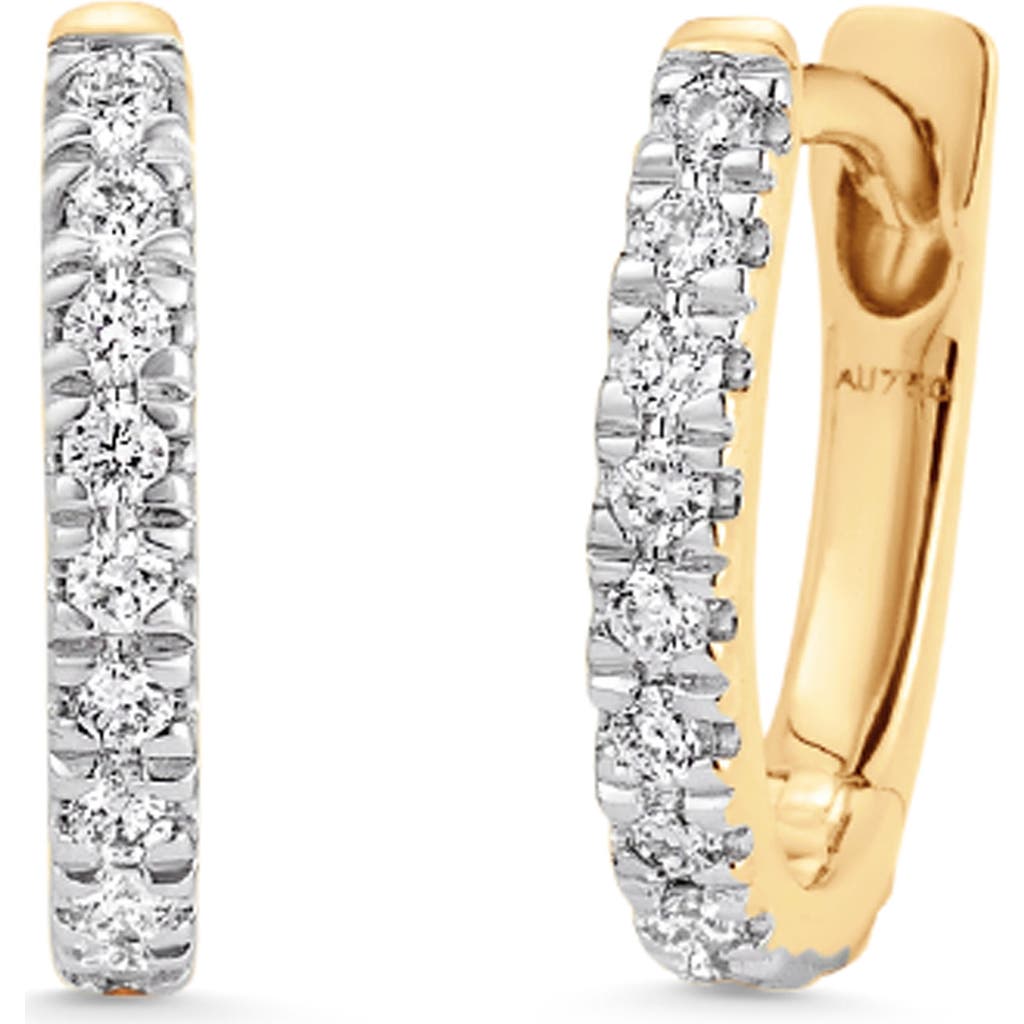 Sara Weinstock Dujour Pavé Diamond Hoop Earrings In Yellow Gold