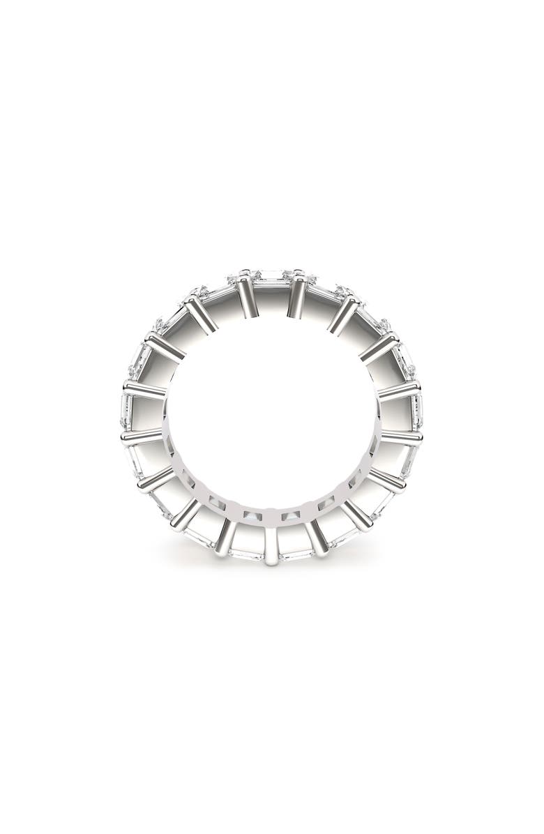 HauteCarat Lab Created Diamond Eternity Ring, Alternate, color, 18K White Gold