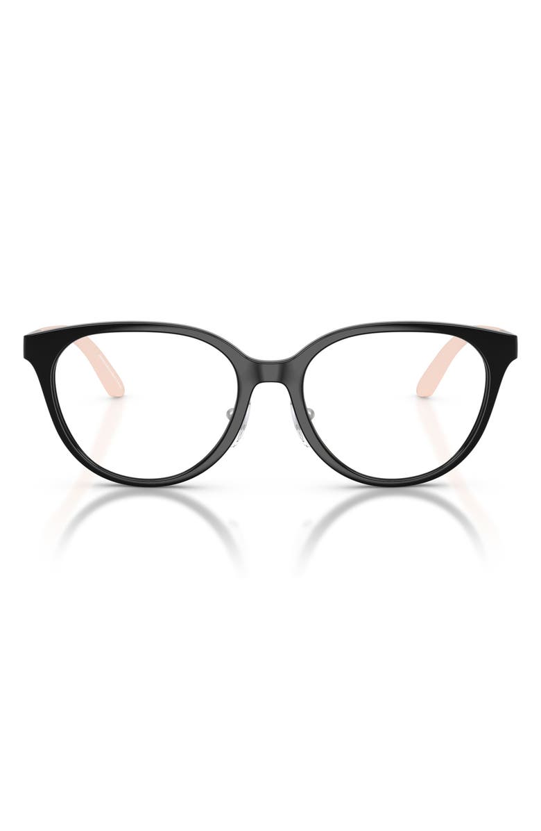 Emporio Armani Kids' 46mm Cat Eye Optical Glasses, Main, color, Shiny Black / Demo Lens