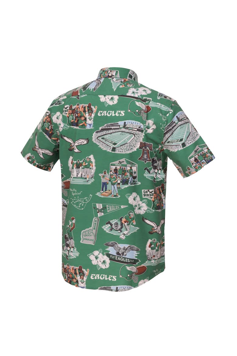 Men's Reyn Spooner Kelly Green Philadelphia Eagles Scenic Button-Down Shirt, Alternate, color, Kelly Green