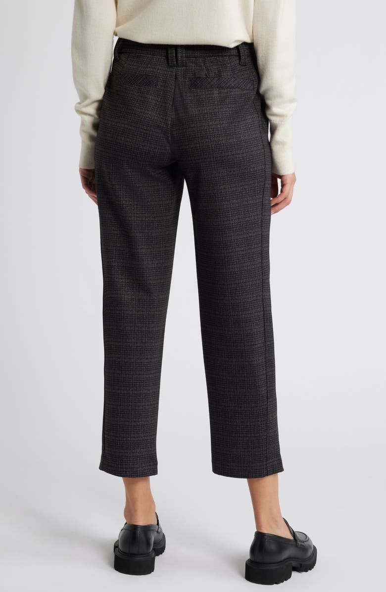 Wit & Wisdom 'Ab'Solution Skyrise Pleated Ankle Straight Leg Pants, Alternate, color, Charcoal Multi