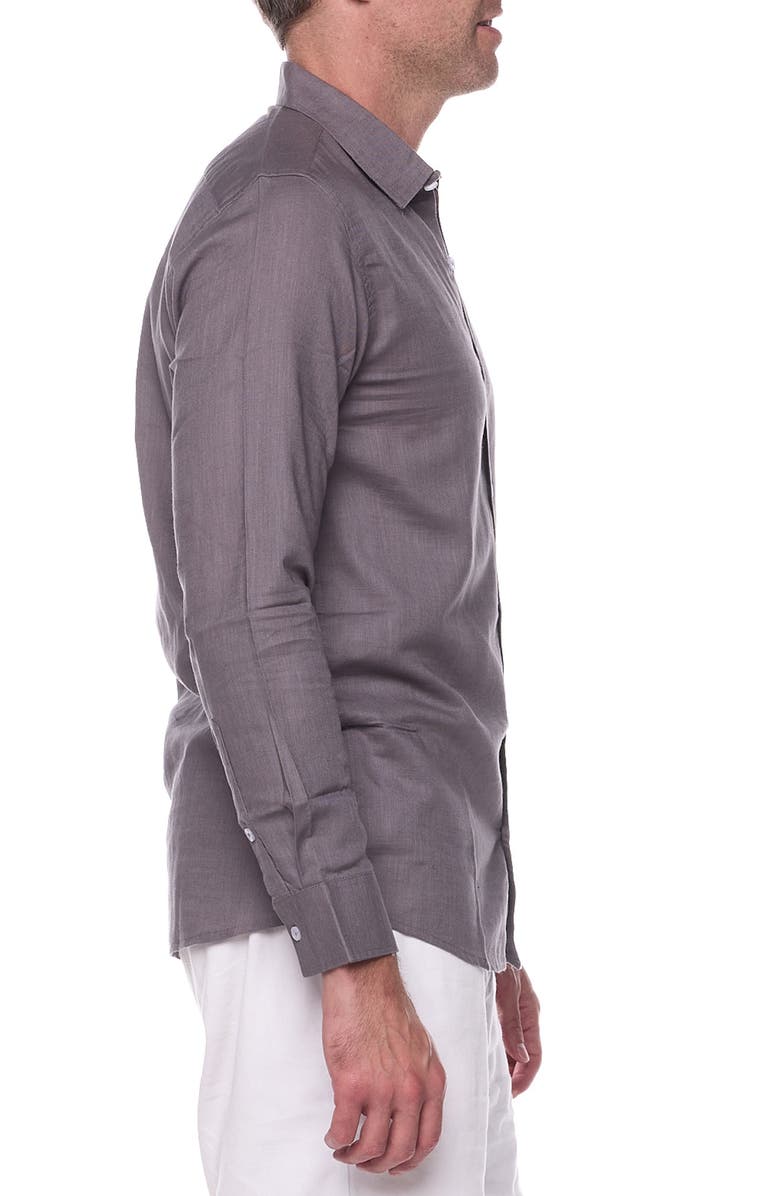 RANEES Full Sleeves Resort Shirt, Alternate, color, Gray