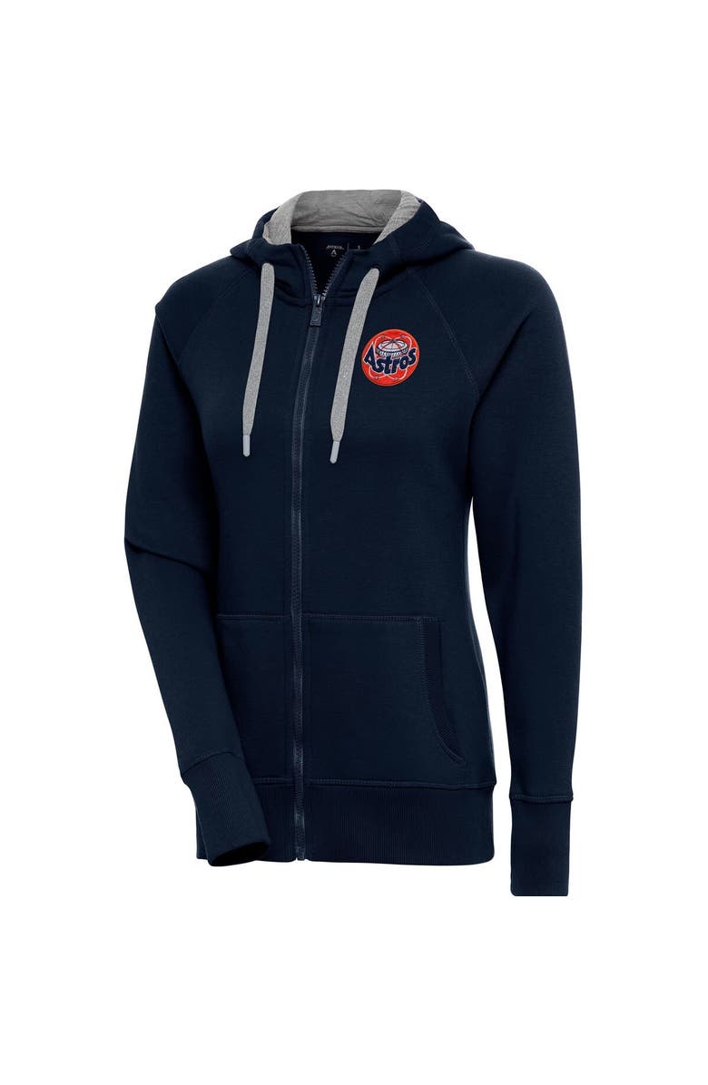 ANTIGUA Women's Antigua Navy Houston Astros Cooperstown Victory Full-Zip Hoodie, Main, color, Navy