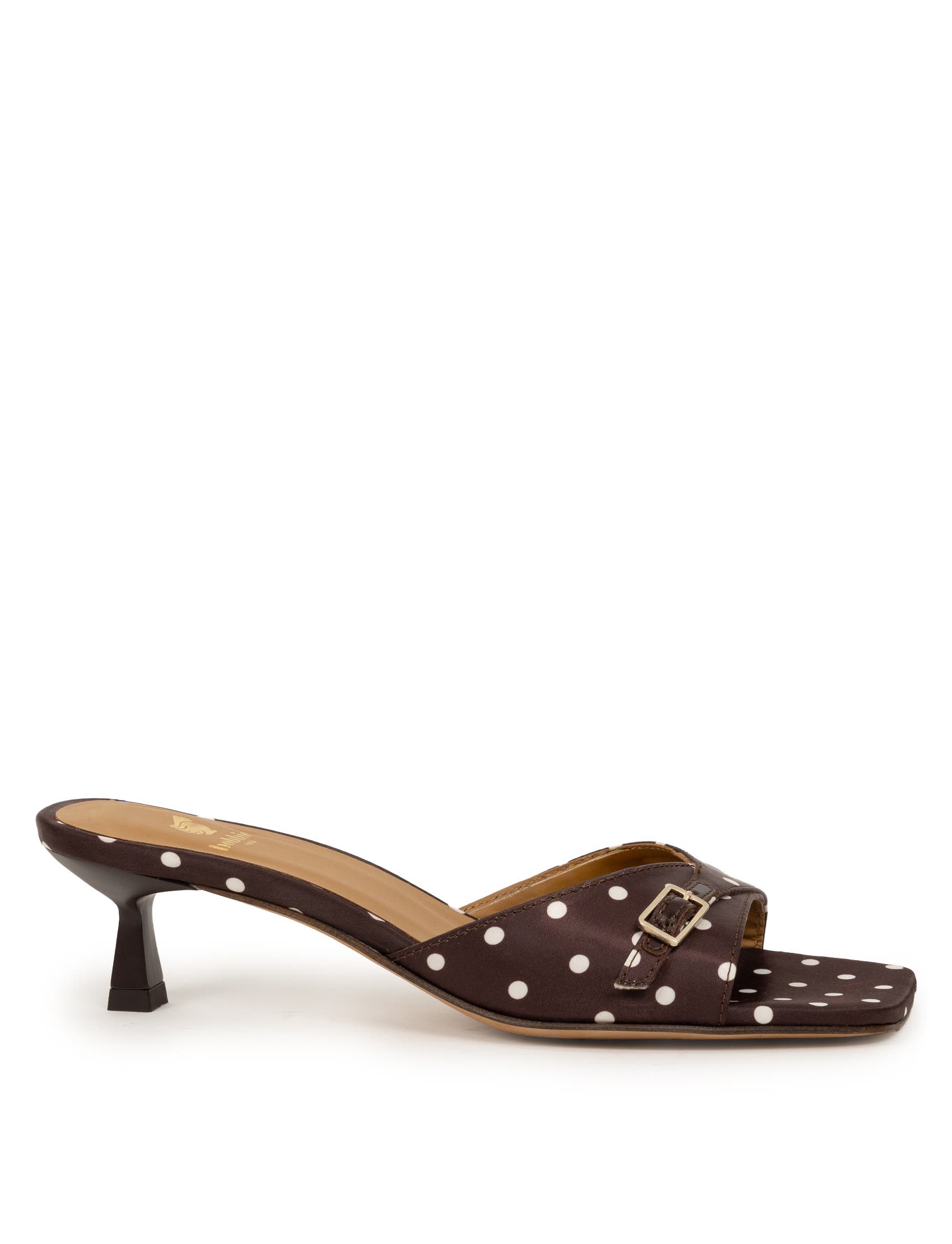 June Heeled Sandals, Alternate, color, Mocha Dots
