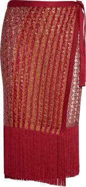 Missoni Open Knit Fringe Cover-Up Pareo
