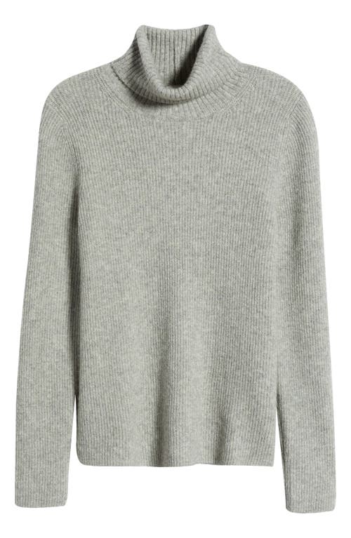 Caslon ® Rib Turtleneck Sweater In Grey Medium Heather