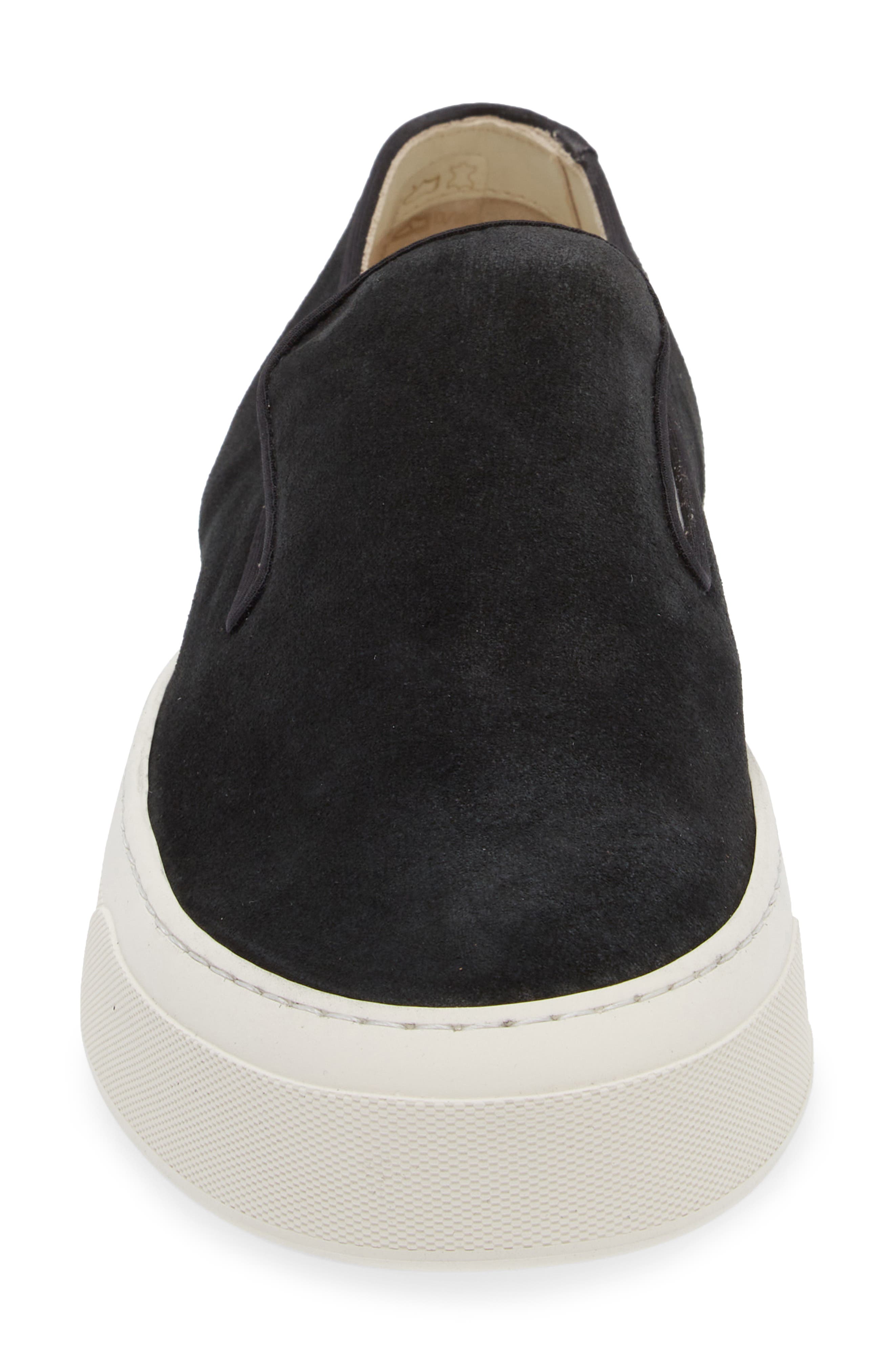 Common Projects Suede Slip-On Sneaker, Alternate, color, Black
