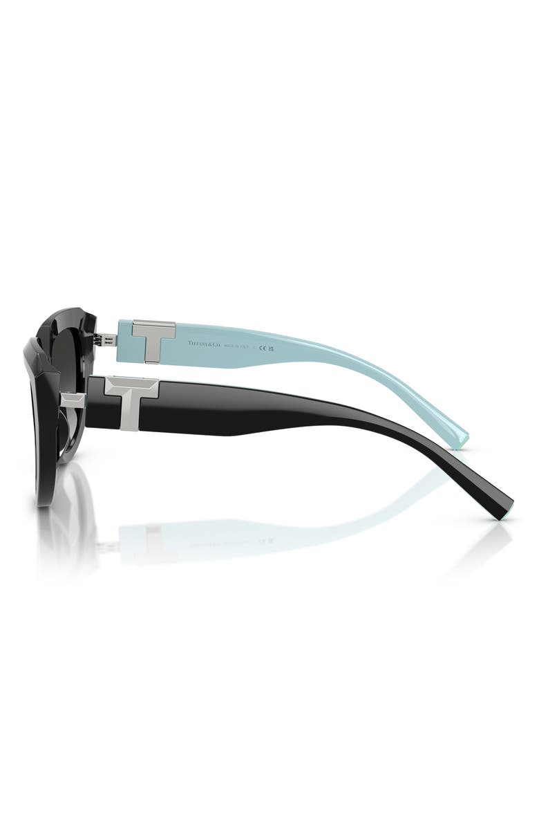Tiffany & Co. 55mm Pillow Sunglasses, Alternate, color, Black / Grey Gradient