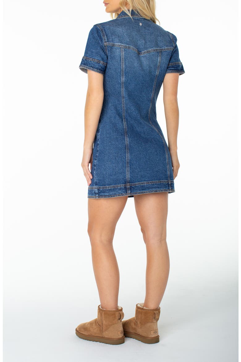 Dusk After Dark Button-Up Minidress, Alternate, color, MIRAGE BLUE