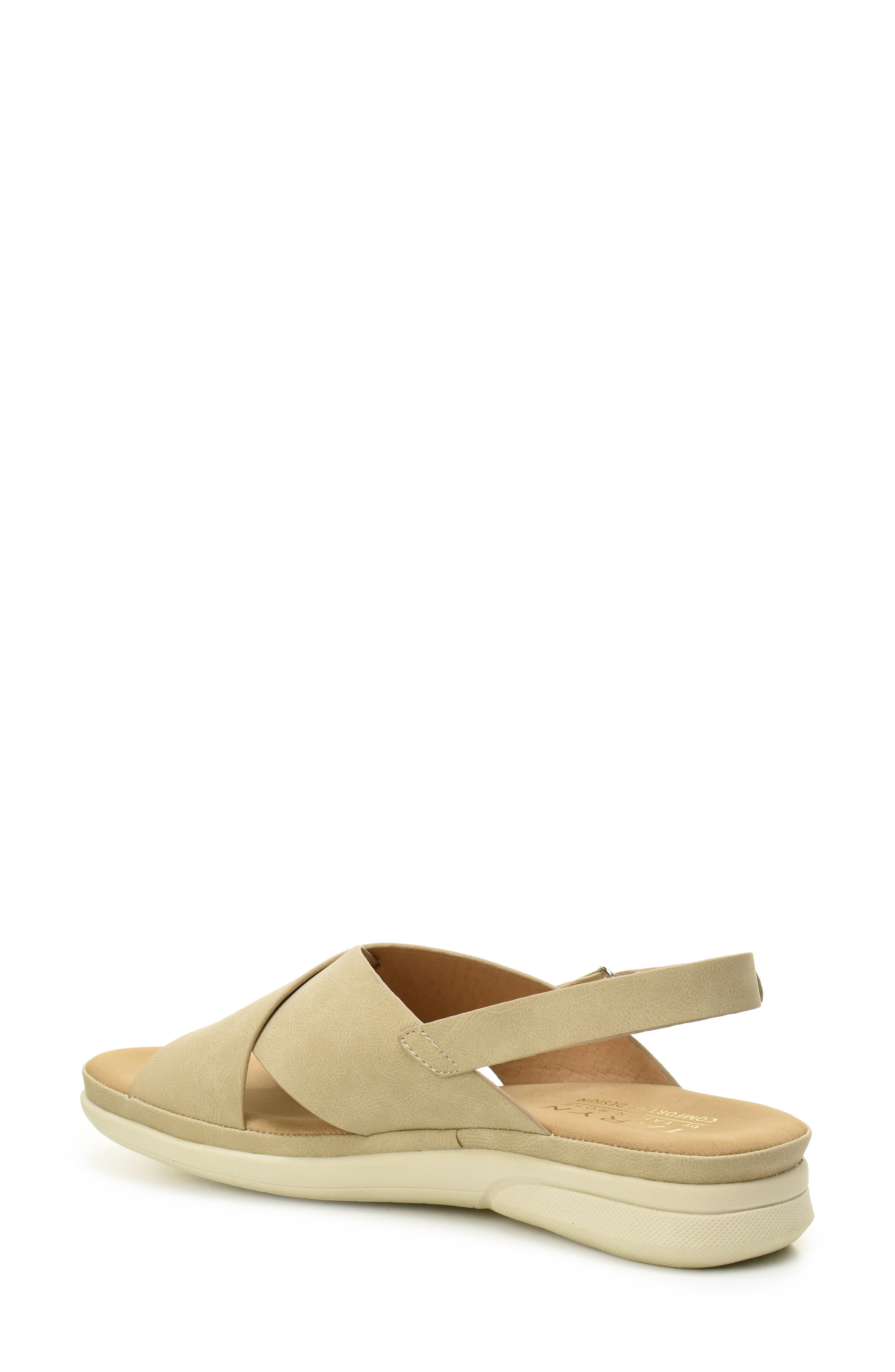 Taryn Rose Woven Slingback Sandal, Alternate, color, Taupe