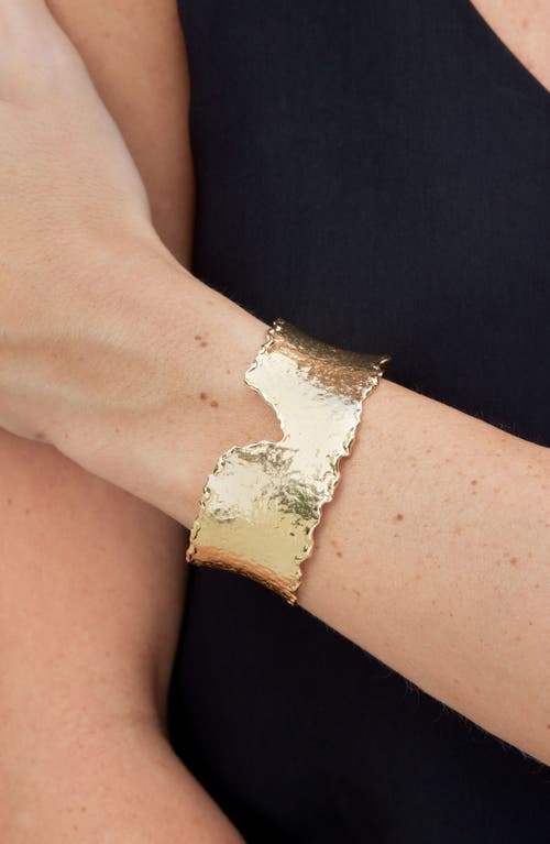 Savvy Cie Jewels Flex Cuff Bracelet In Yellow