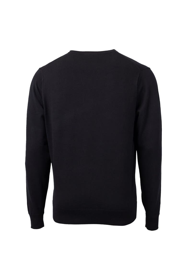 Men's Cutter & Buck Black New Mexico State Aggies Lakemont Tri-Blend Big & Tall V-Neck Pullover Sweater, Alternate, color, Black