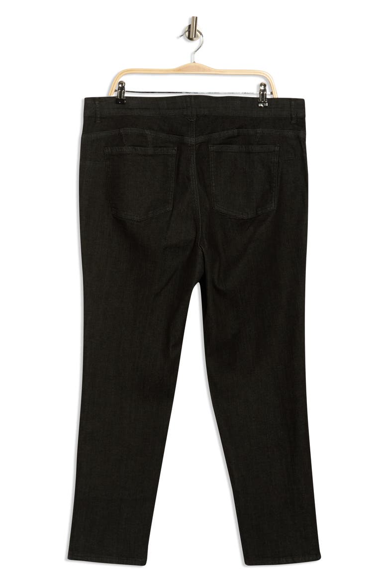 Tummy Control Straight Leg Jeans, Alternate, color, BLACK