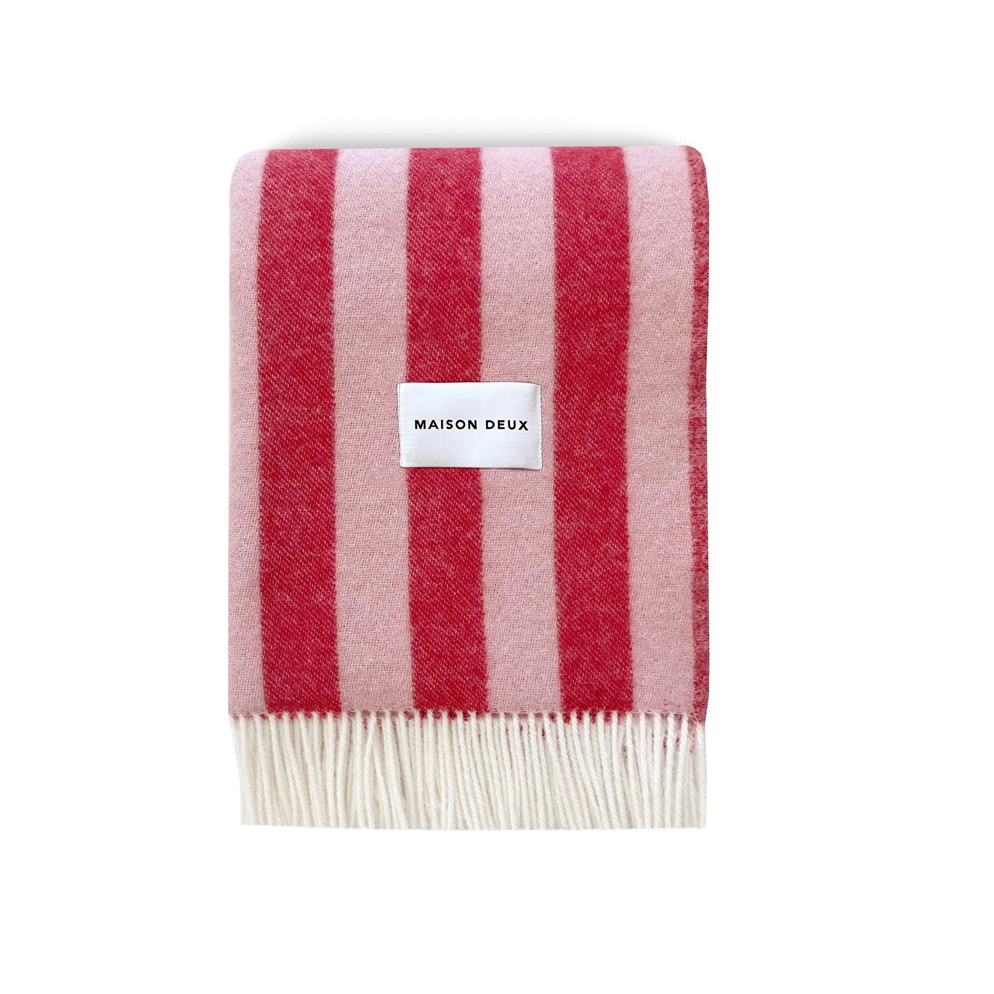 Maison Deux Candy Wrap Blanket - Medium Pink