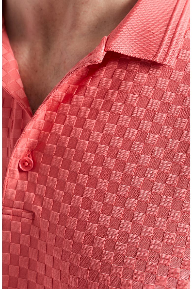Aaron Knit Polo, Alternate, color, CORAL