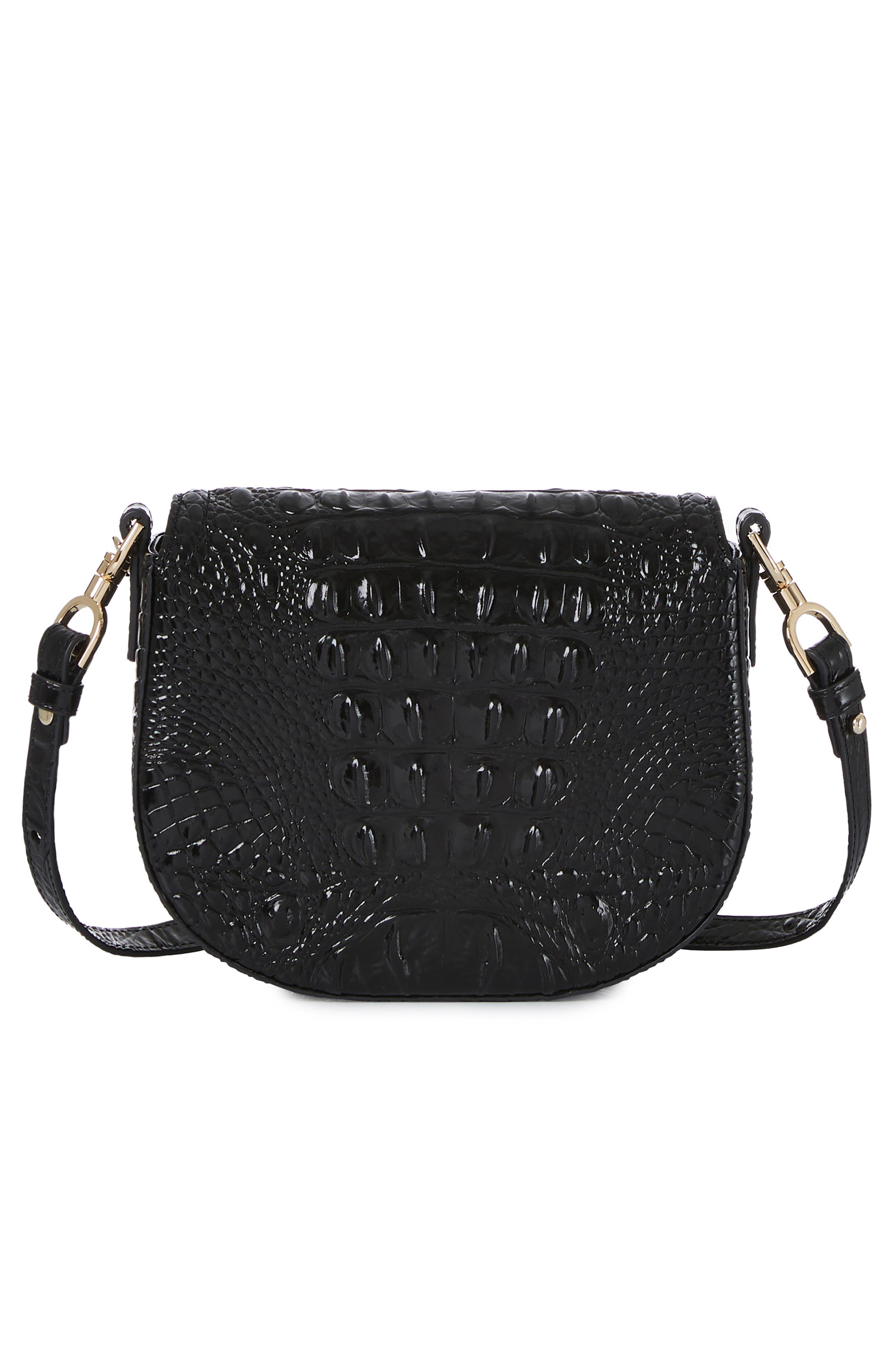 Brahmin Briar Croc Embossed Leather Crossbody Bag, Alternate, color, 