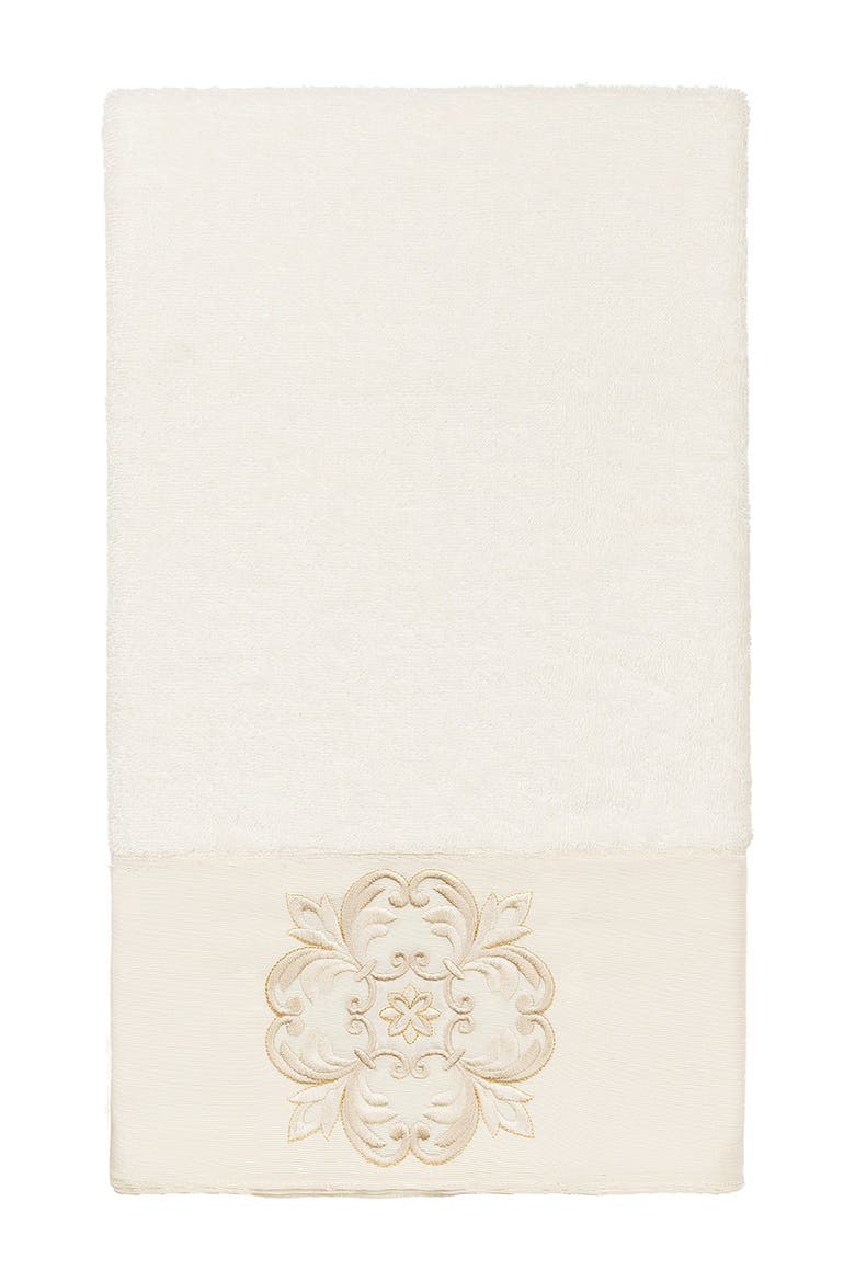 Alyssa Embellished Bath Towel - Cream, Main, color, CREAM
