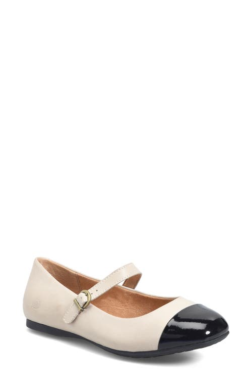 Børn Panda Cap Toe Mary Jane in Cream 