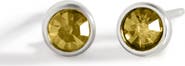 Mint & Lily Birthstone Bezel Studs