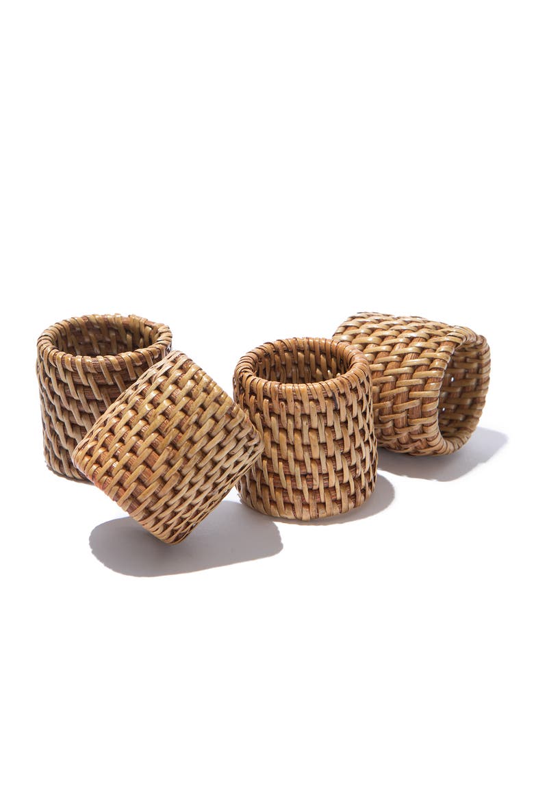 Everyday Napkin Rings - Set of 4, Main, color, Natural 1.6"