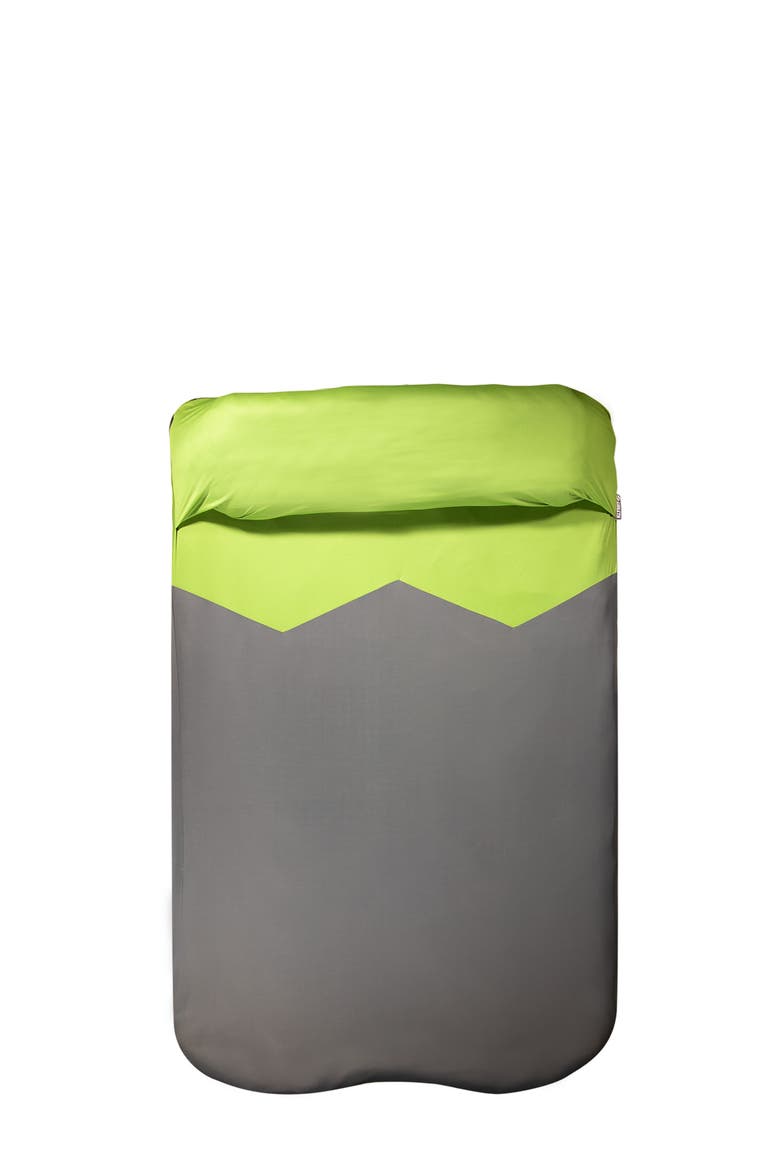 V Sheet Luxe Pad Cover, Alternate, color, Green/Grey