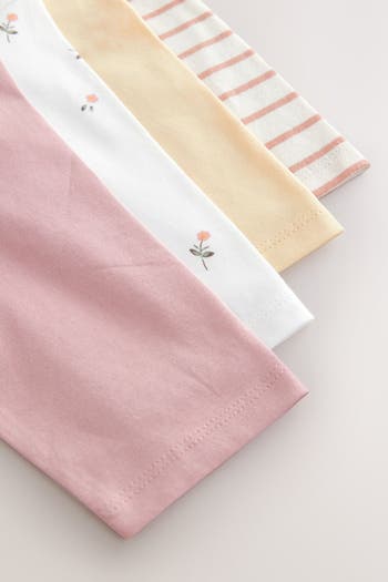 Kids' Assorted 4-Pack Long Sleeve Cotton T-Shirts
