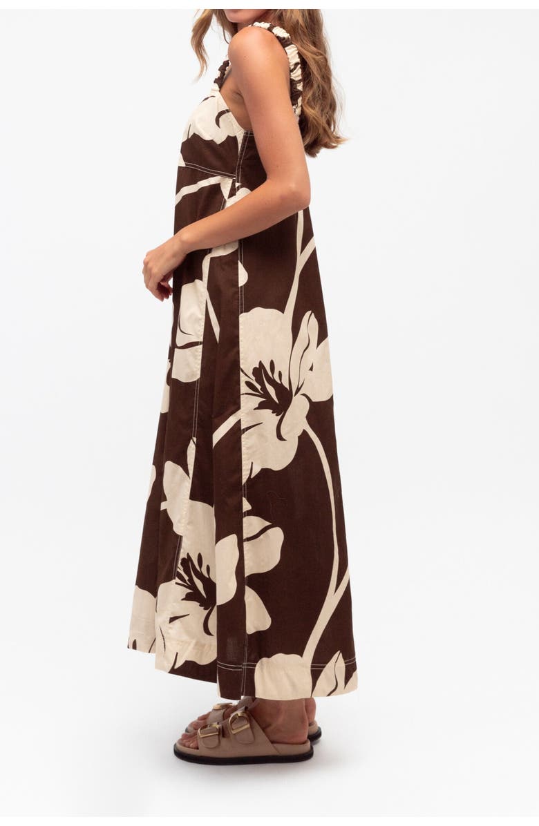 Label of Love Chocolate Bloom Maxi Dress, Alternate, color, 