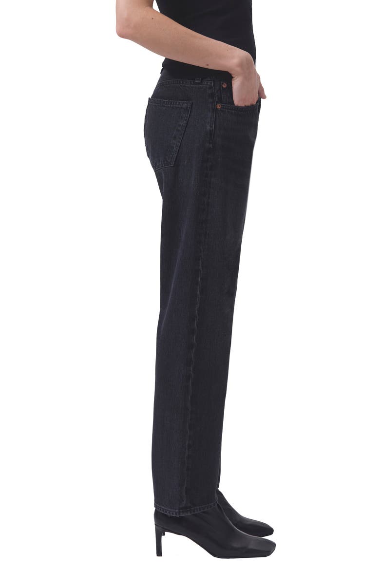 Parker High Waist Crop Straight Leg Jeans, Alternate, color, HITCH