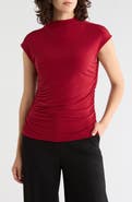 DKNY Funnel Neck Jersey Top