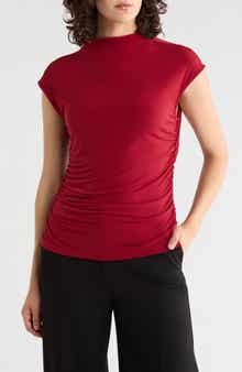 Funnel Neck Jersey Top