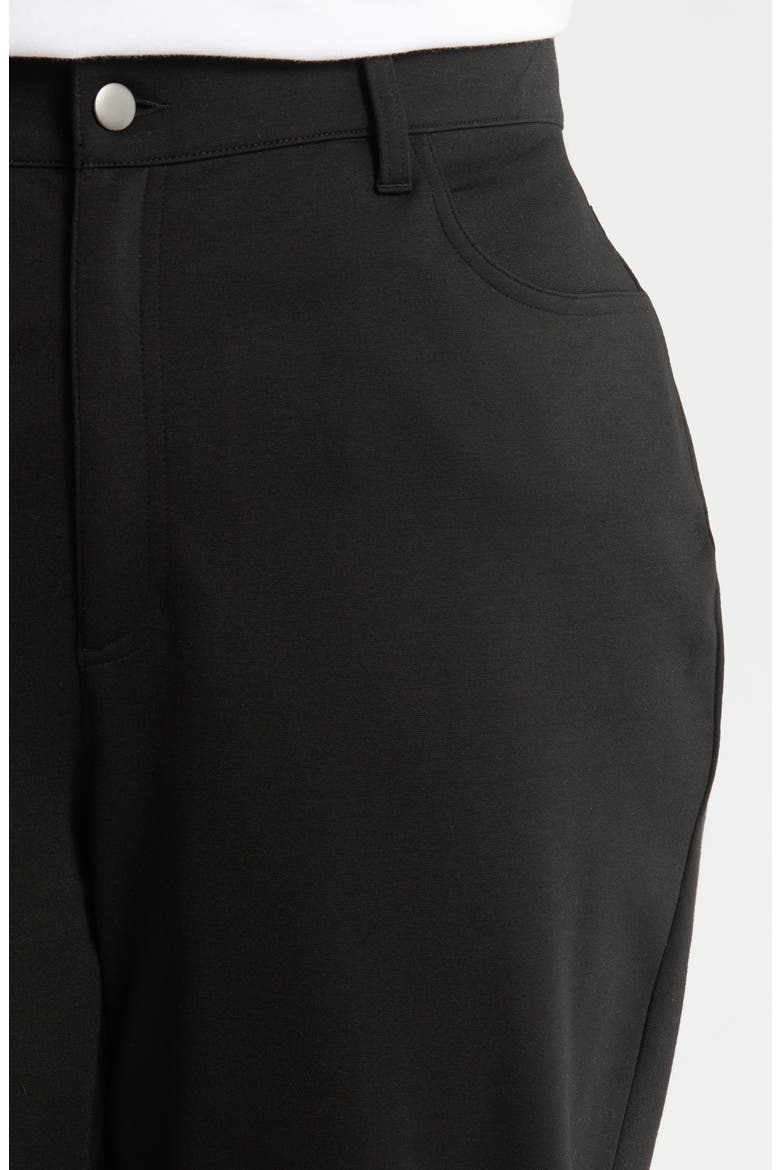 High Waist Slim Pants, Alternate, color, BLACK