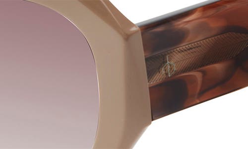Rag & Bone 53mm Rectangular Sunglasses In Brown