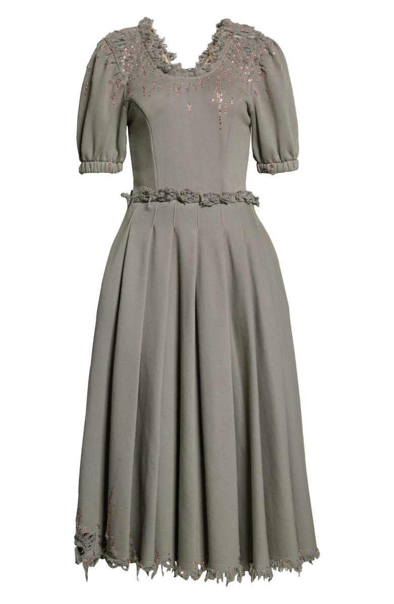 Liberal Youth Ministry Crystal Embellished Puff Sleeve Dress, Alternate, color,