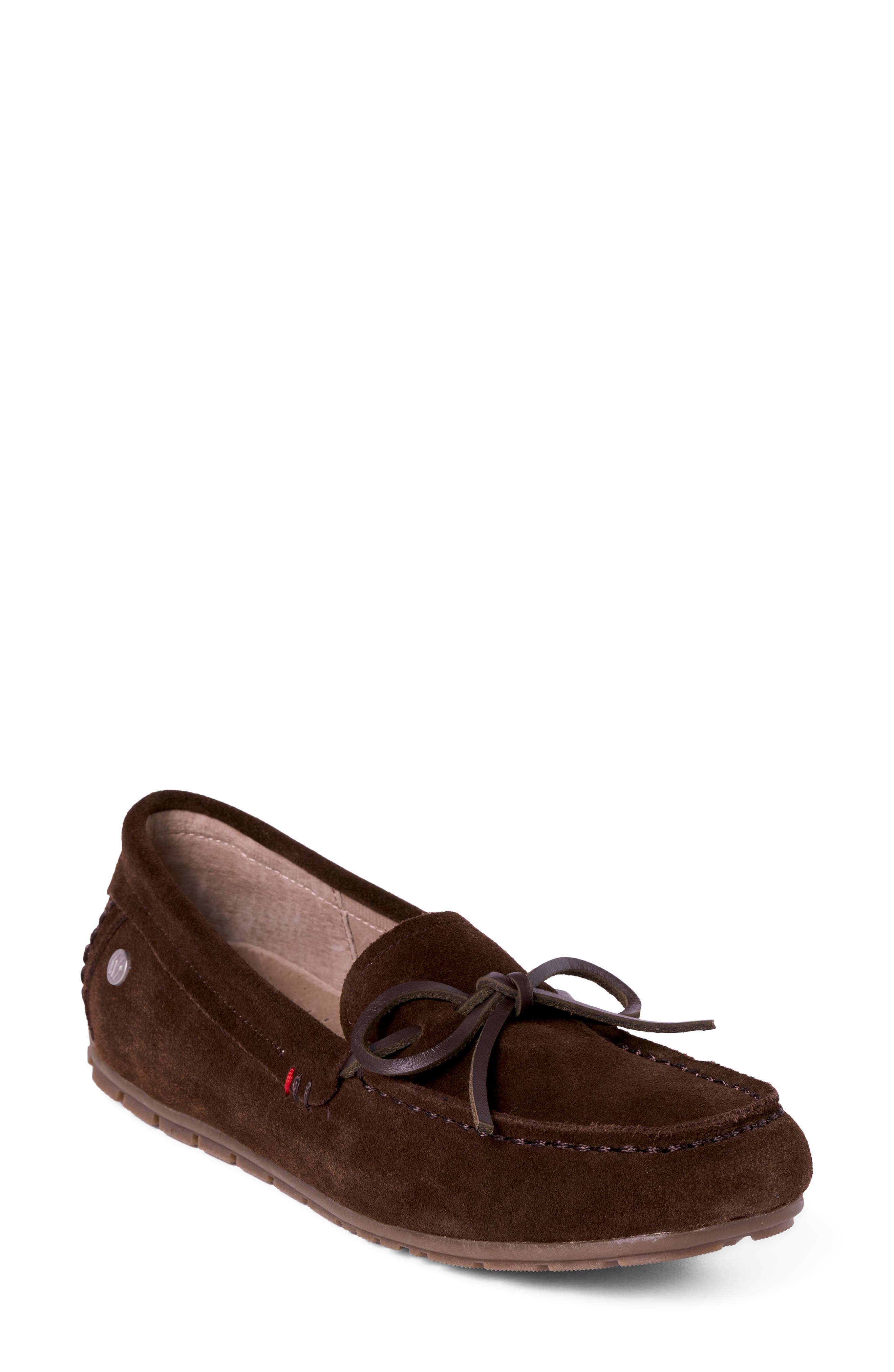 Minnetonka Moc Toe Loafer, Main, color, Dark Chocolate