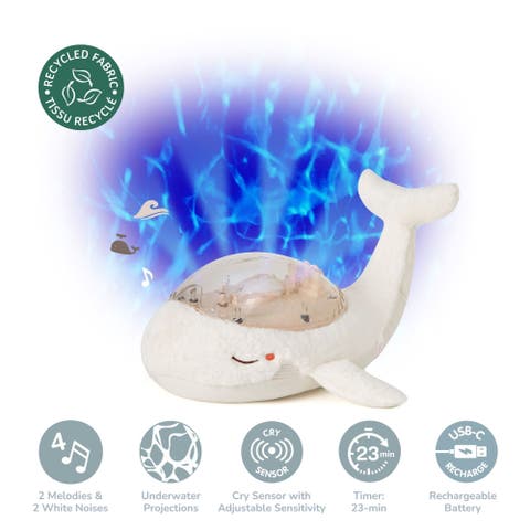Tranquil Whale Eco - Nightlight Projector toy & Soothing Sound Machine for Better Sleep