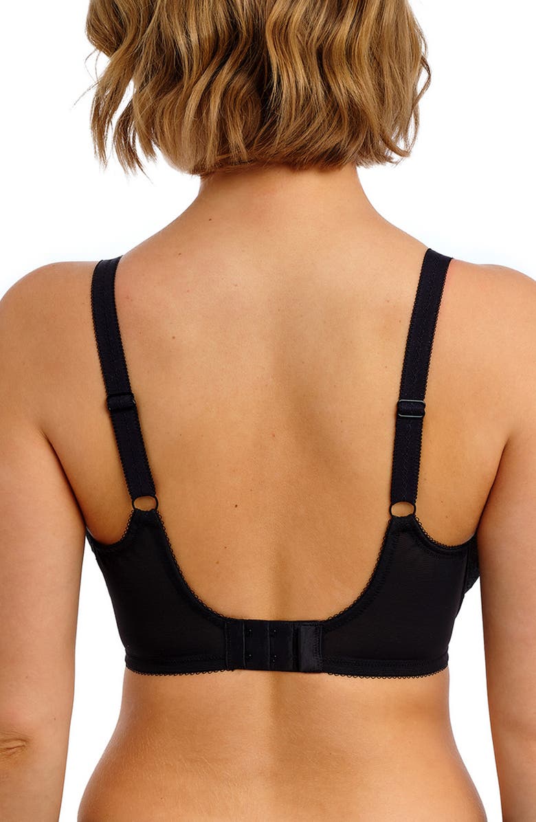 Freya Quinn Lace Underwire Plunge Bra, Alternate, color, Black