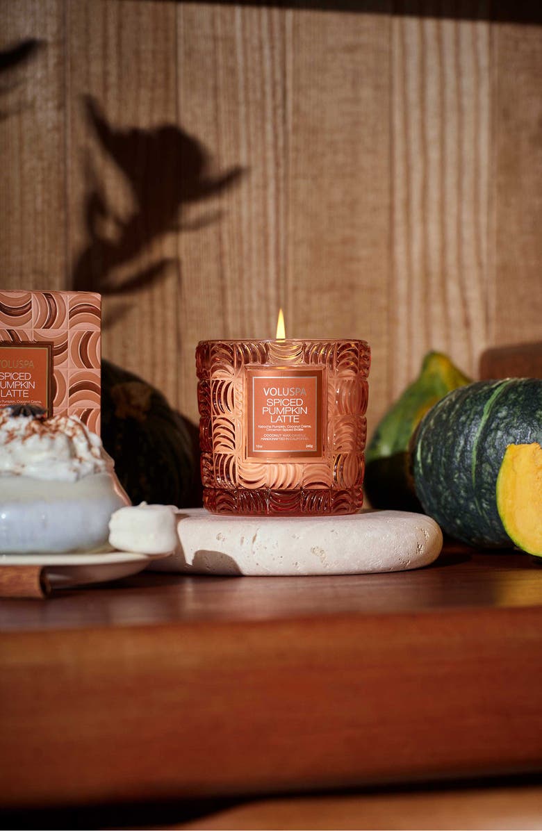 Voluspa Spiced Pumpkin Latte Classic Candle, Alternate, color, 
