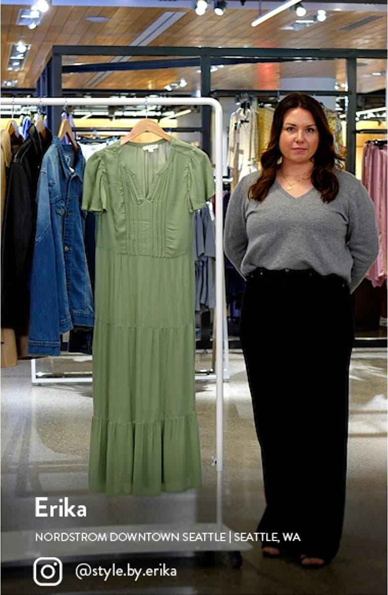 Asena Flutter Sleeve Midi Dress, sales video thumbnail