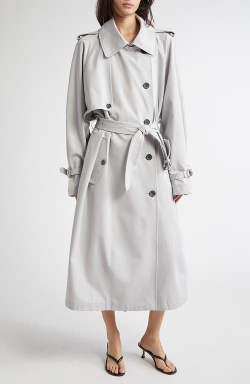 JULIE KEGELS JULIE KEGELS MITCH COTTON GABARDINE TRENCH COAT WITH REMOVABLE TOWEL 