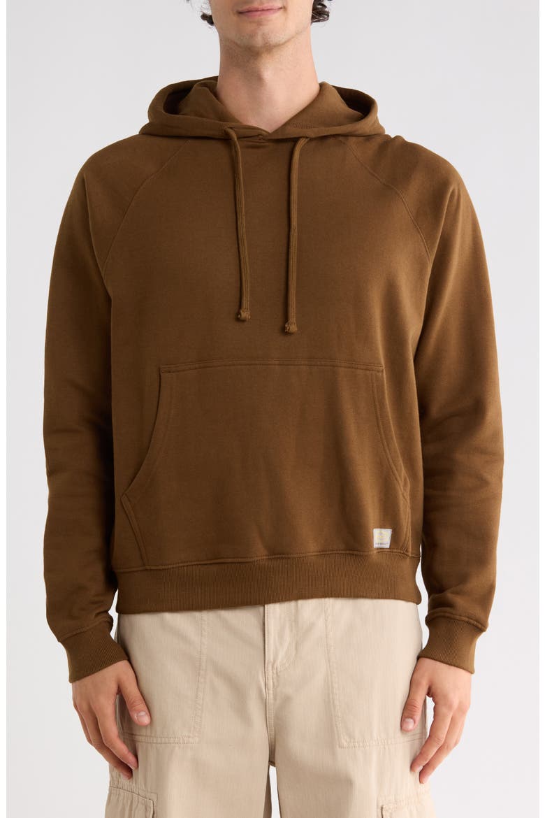 Dayshift Cotton Fleece Hoodie, Main, color, BOMBAY BROWN